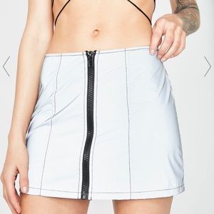 Dolls Kill Reflective Skirt